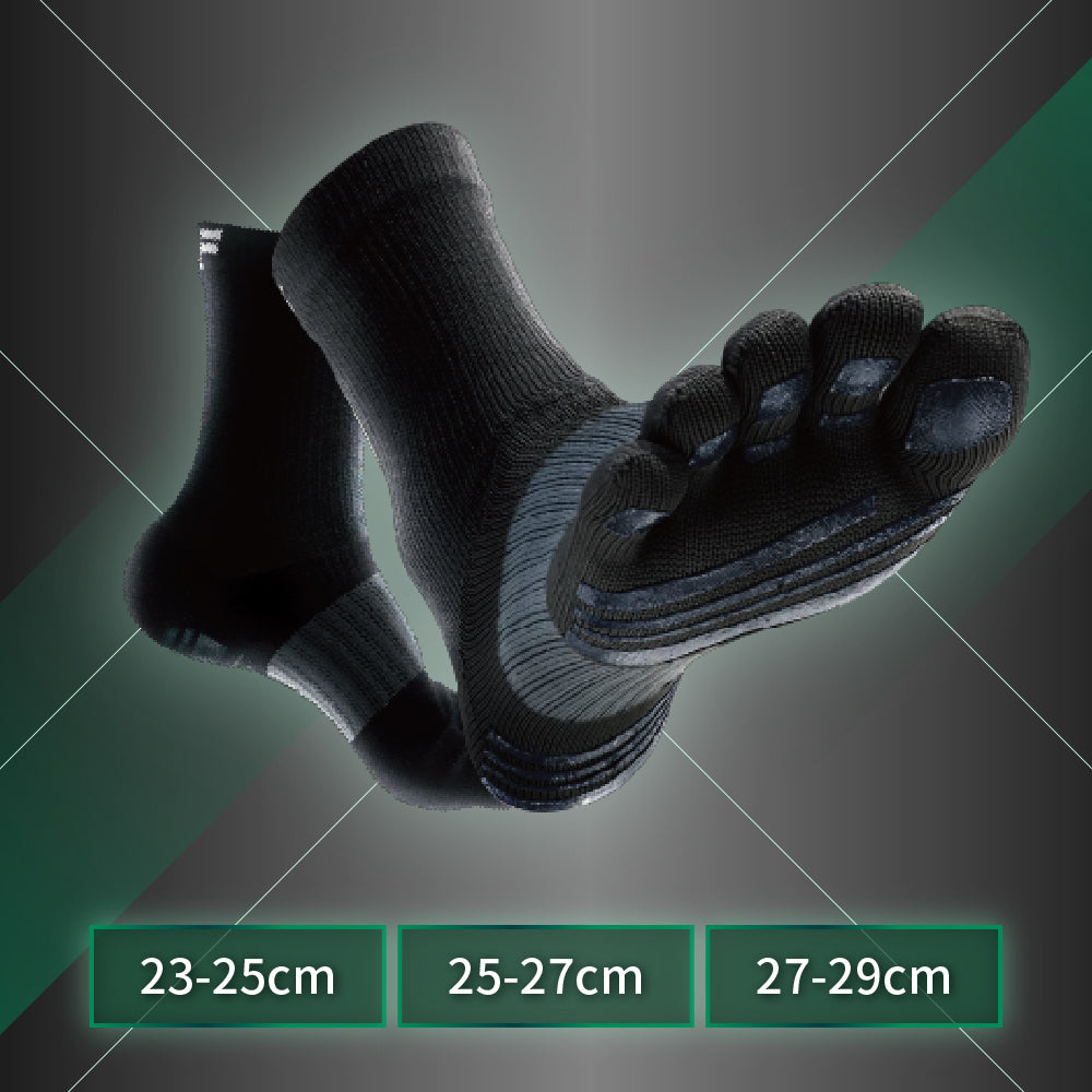 DEODORIZE TECH デオドライズテック 5本指ソックス BLACK