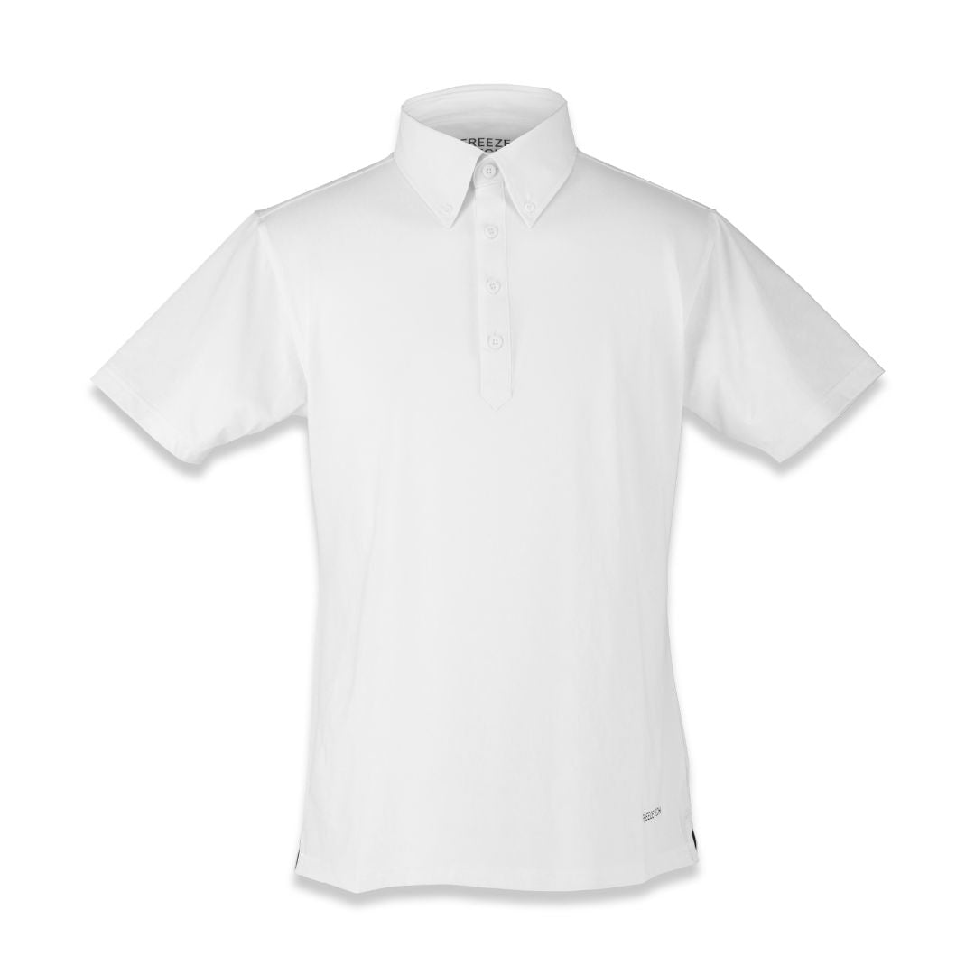 FREEZE TECH 氷撃α GOLF LINE Men’s ドレスボタンダウン Black White LIDEF FT26SS