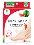 <center>-夏を楽しむフットケア-<br> ❝スイカの香り❞の数量限定フットパックが登場<br>ベビーフットで夏の素足に自信を！</center>