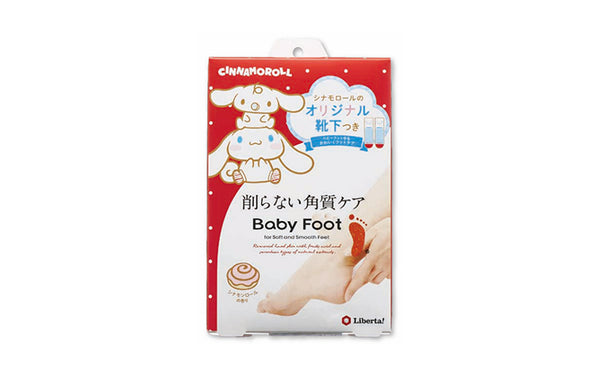 シナモロール づくしのベビーフットで楽しくフットケア オリジナル靴下付きの限定パッケージで“ふわふわ素足”に！