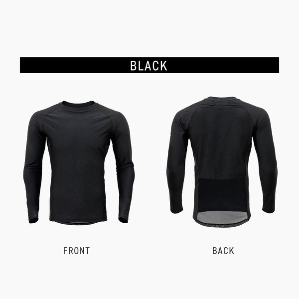 FREEZE TECH WORK 冷感長袖クルーネック ベンチレーション付 Black LIDEF FT25SS - メディア 8
