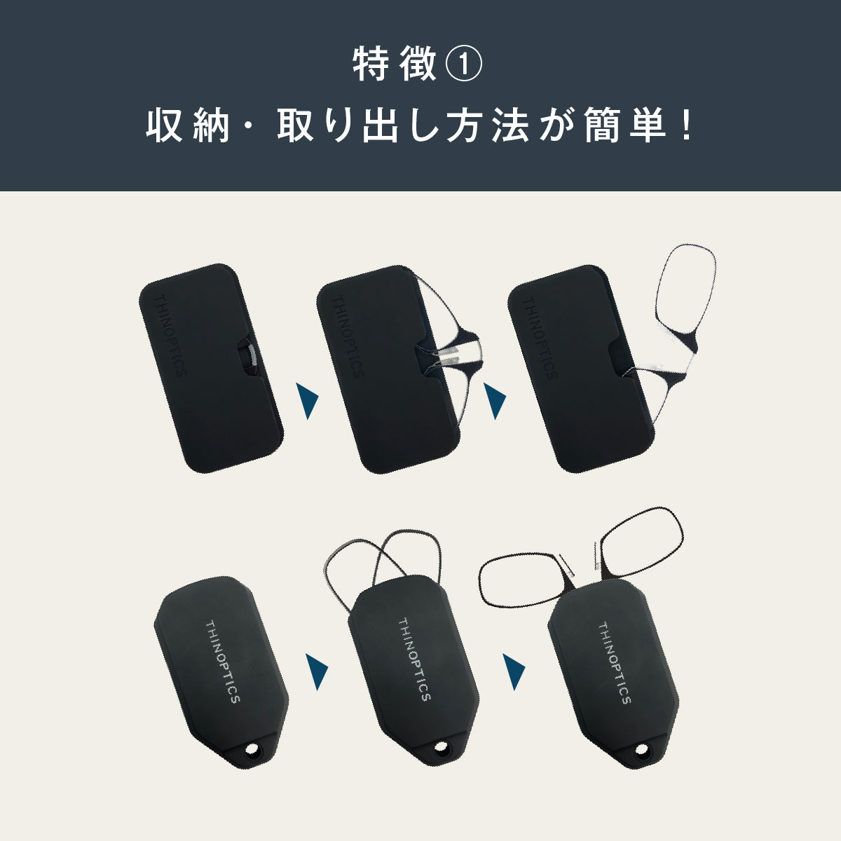 Thin Optics 拡大鏡 スマホケース キーホルダーケース
