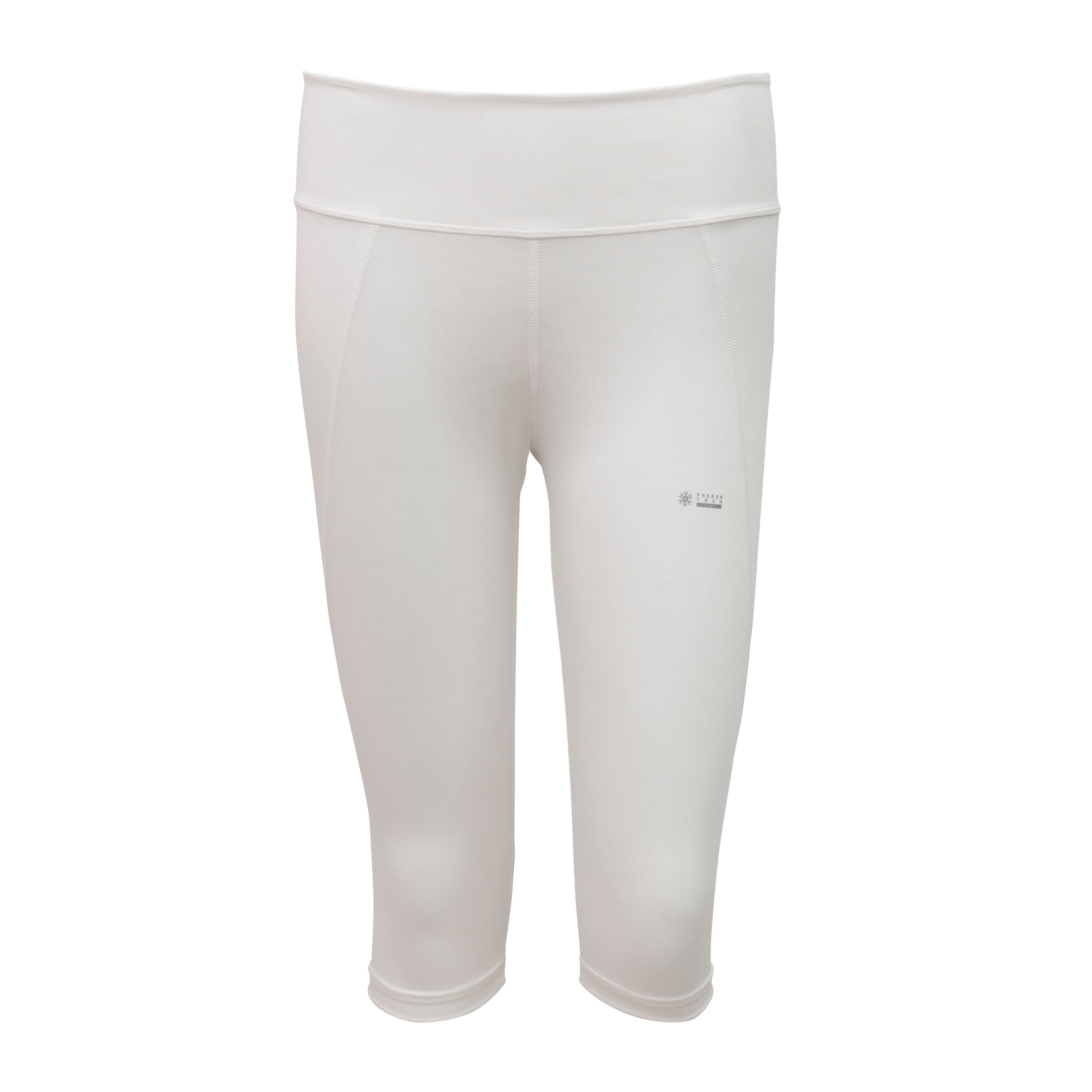 FREEZE TECH 氷撃α WOMENS 冷感7分丈タイツ White Black LIDEF FT25SS