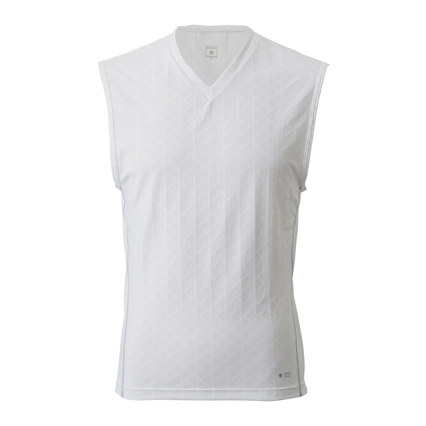 FREEZE TECH SPORTS 冷感ノースリーブ Vネックシャツ Black White LIDEF