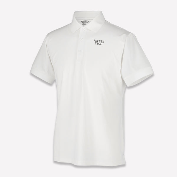 FREEZE TECH 氷撃α GOLF LINE Men’s ベーシックポロシャツ Black White LIDEF FT26SS - メディア 2