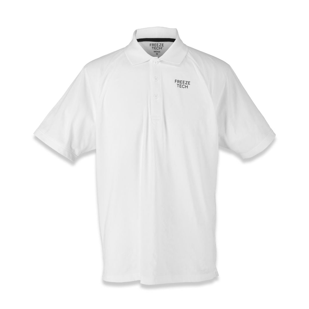 FREEZE TECH 氷撃 GOLF LINE Men’s ロゴポロシャツ Black White LIDEF FT26SS