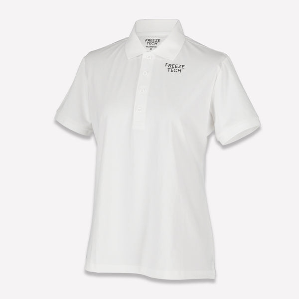 FREEZE TECH 氷撃α GOLF LINE Women’s ベーシックポロシャツ Black White LIDEF FT26SS - メディア 2
