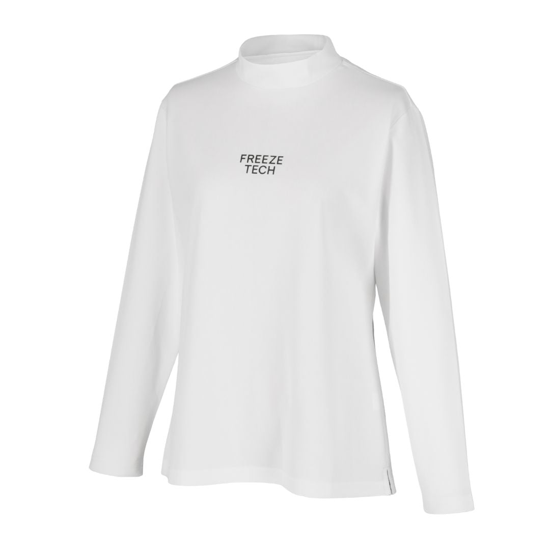 FREEZE TECH 氷撃α GOLF LINE Women’s  長袖ハイネックシャツ Black White LIDEF FT26SS