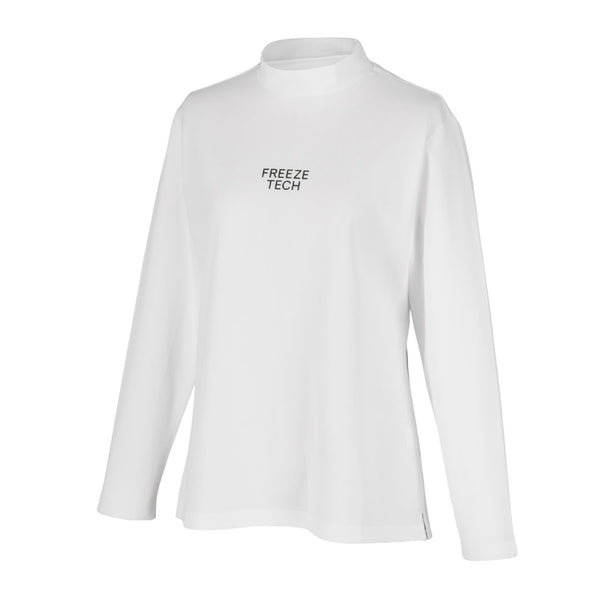 FREEZE TECH 氷撃α GOLF LINE Women’s  長袖ハイネックシャツ Black White LIDEF FT26SS - メディア 2