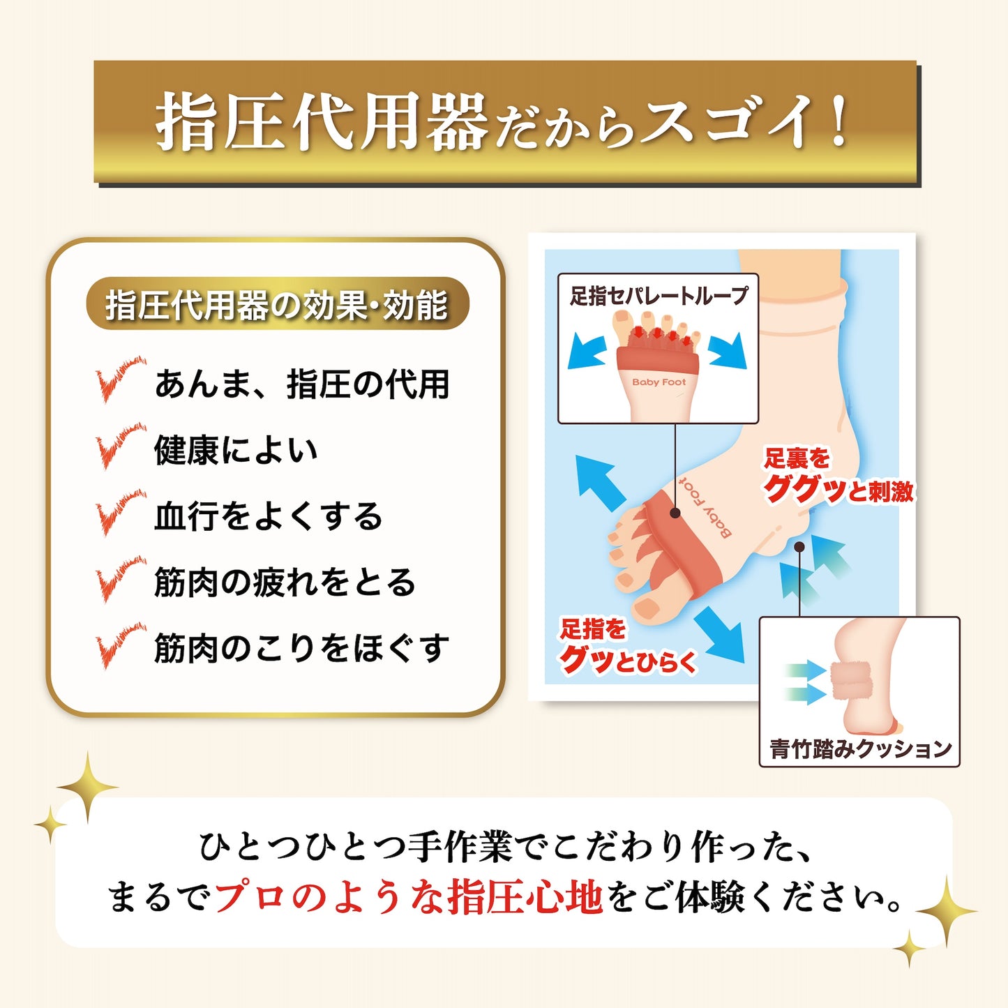 ベビーフット 足裏＆足指リフレソックス