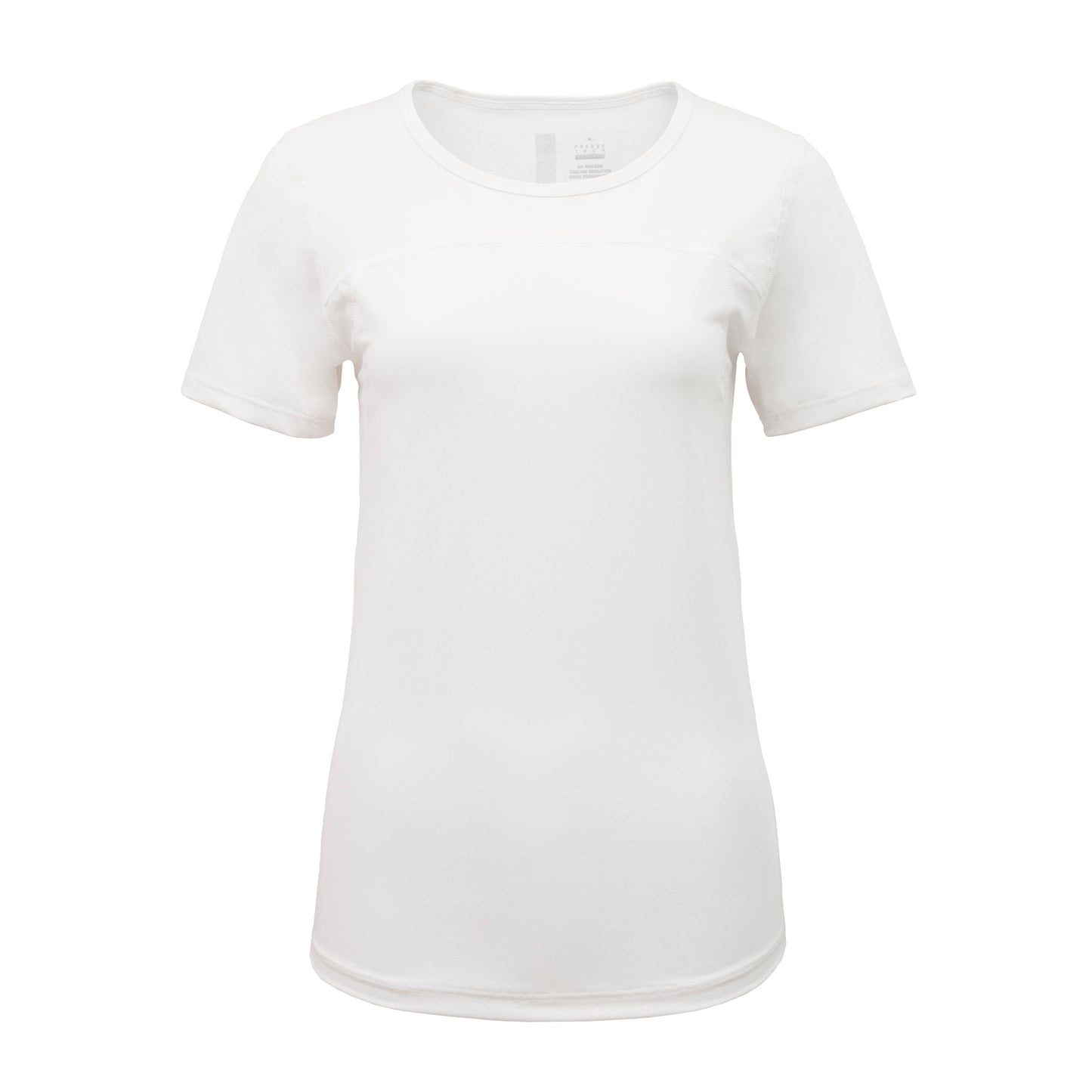 FREEZE TECH 氷撃α WOMENS 冷感シャツ半袖クルーネック White Black LIDEF FT25SS