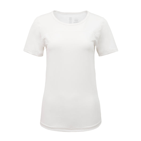 FREEZE TECH 氷撃α WOMENS 冷感シャツ半袖クルーネック White Black LIDEF FT25SS - ホワイト