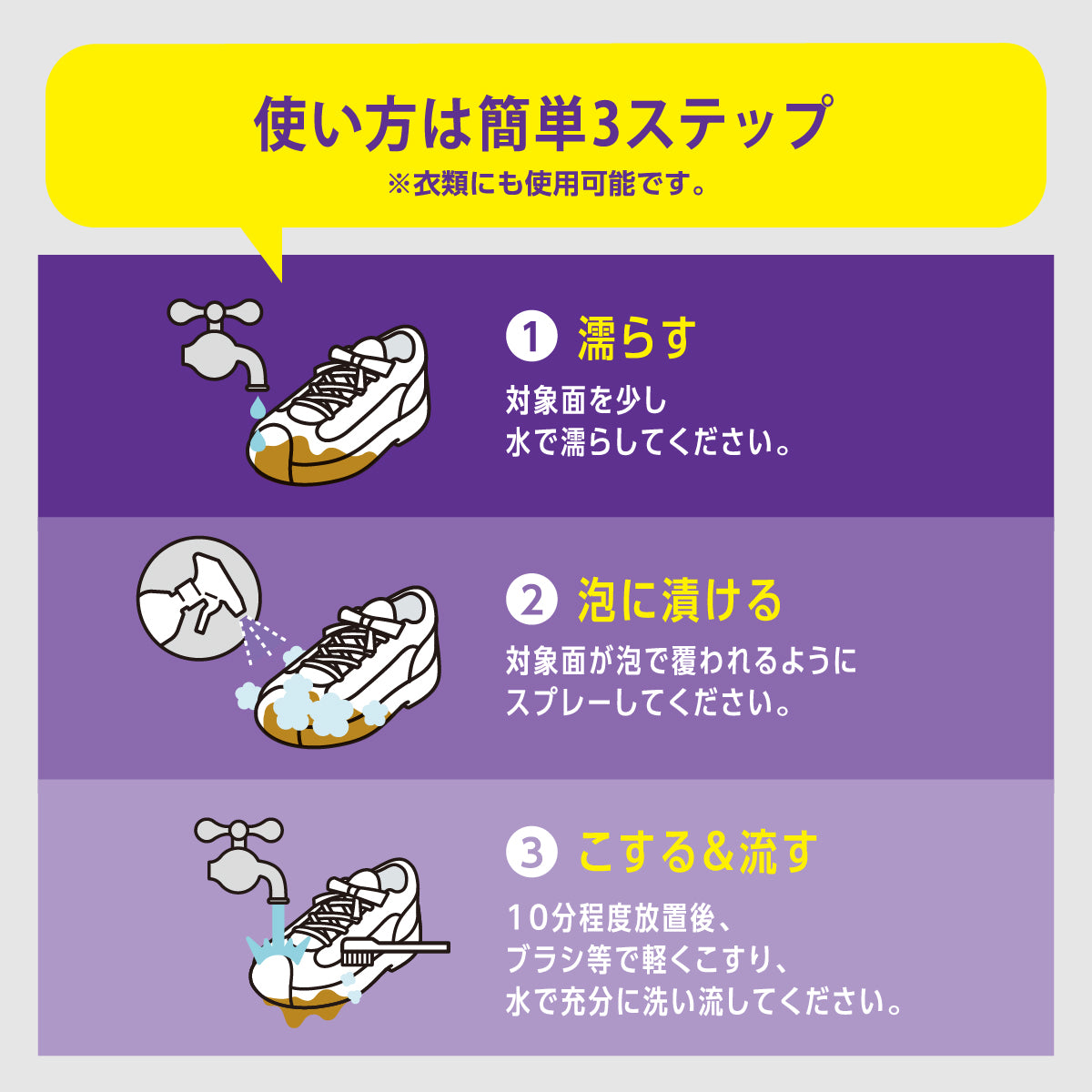 洗技 泡漬け洗浄スプレー