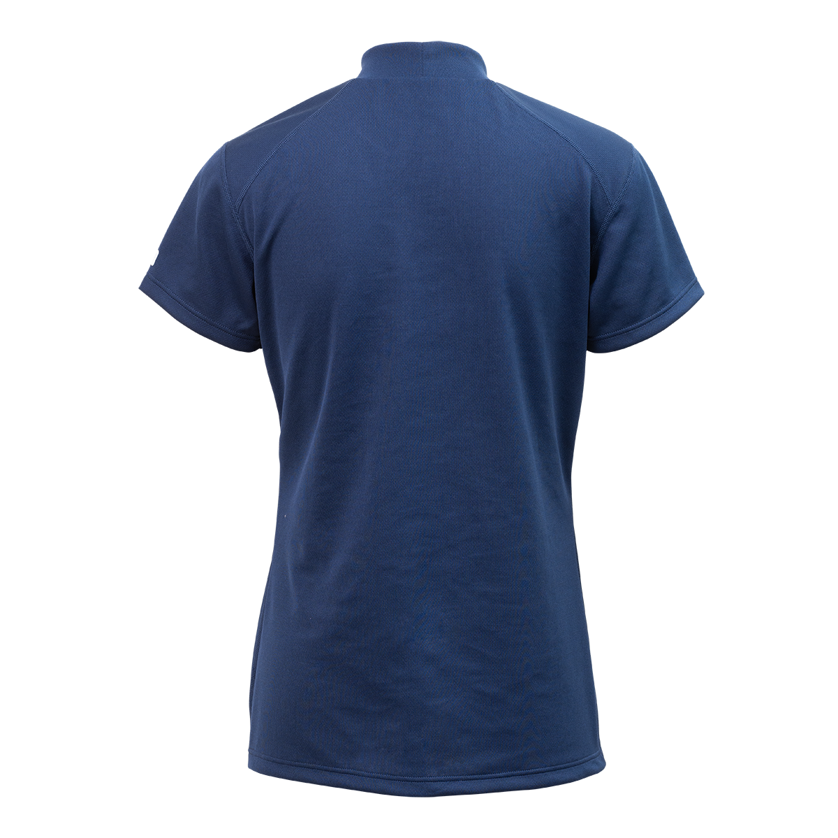 FREEZE TECH SPORTS レギュラーフィット 冷感半袖モックネック(WOMEN) Navy White LIDEF