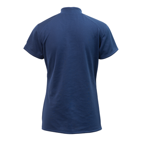 FREEZE TECH SPORTS レギュラーフィット 冷感半袖モックネック(WOMEN) Navy White LIDEF - メディア 3