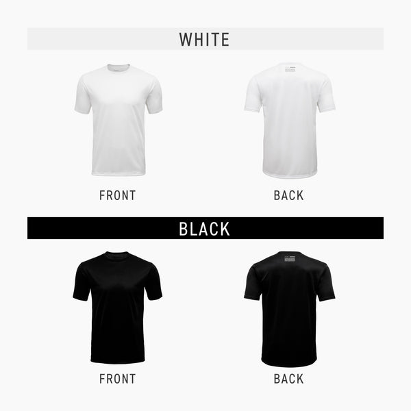 FREEZE TECH WORK 冷感シャツ半袖クルーネック White Black LIDEF FT25SS - メディア 9
