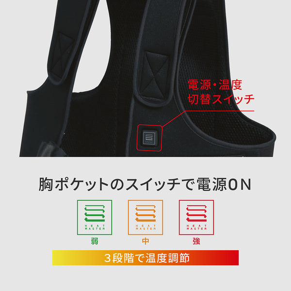 Heat Master 5Vヒートインナーベスト W001 - メディア 5