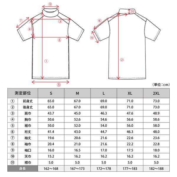 FREEZE TECH SPORTS レギュラーフィット 冷感シャツ 半袖モックネック Navy White LIDEF - メディア 5