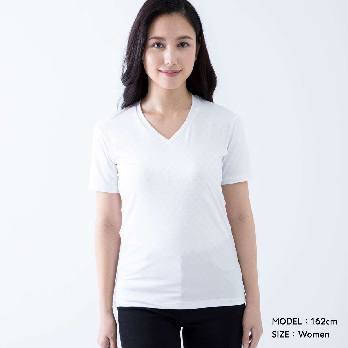 FREEZE TECH DAILY 冷感シャツ 半袖 Vネック White