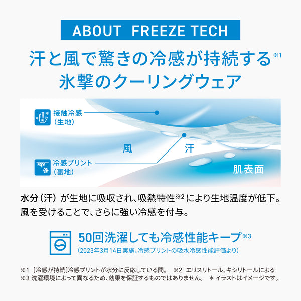 FREEZE TECH 氷撃α レギュラーフィット 冷感シャツ 半袖クルーネック White Black LIDEF FT25SS - メディア 6