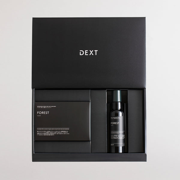 DEXT GIFT SET フェイス、ボディー用リフレッシュシート＆ワキ、ボディー用ボディデオドラントミスト - メディア 2