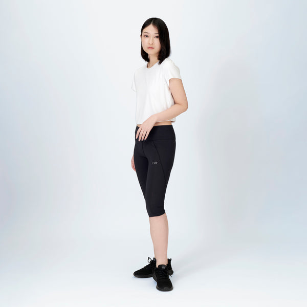 FREEZE TECH 氷撃α WOMENS 冷感7分丈タイツ White Black LIDEF FT25SS - メディア 14