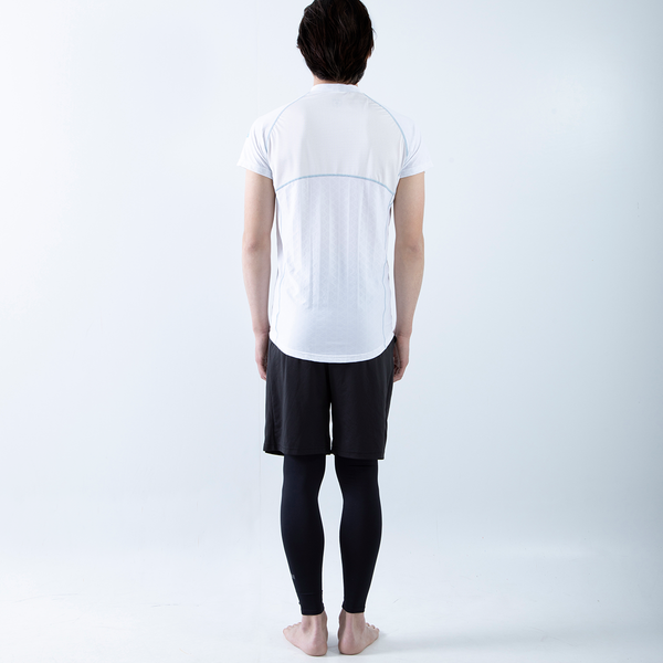 FREEZE TECH SPORTS 冷感シャツ 半袖 ローネック Black White - メディア 14