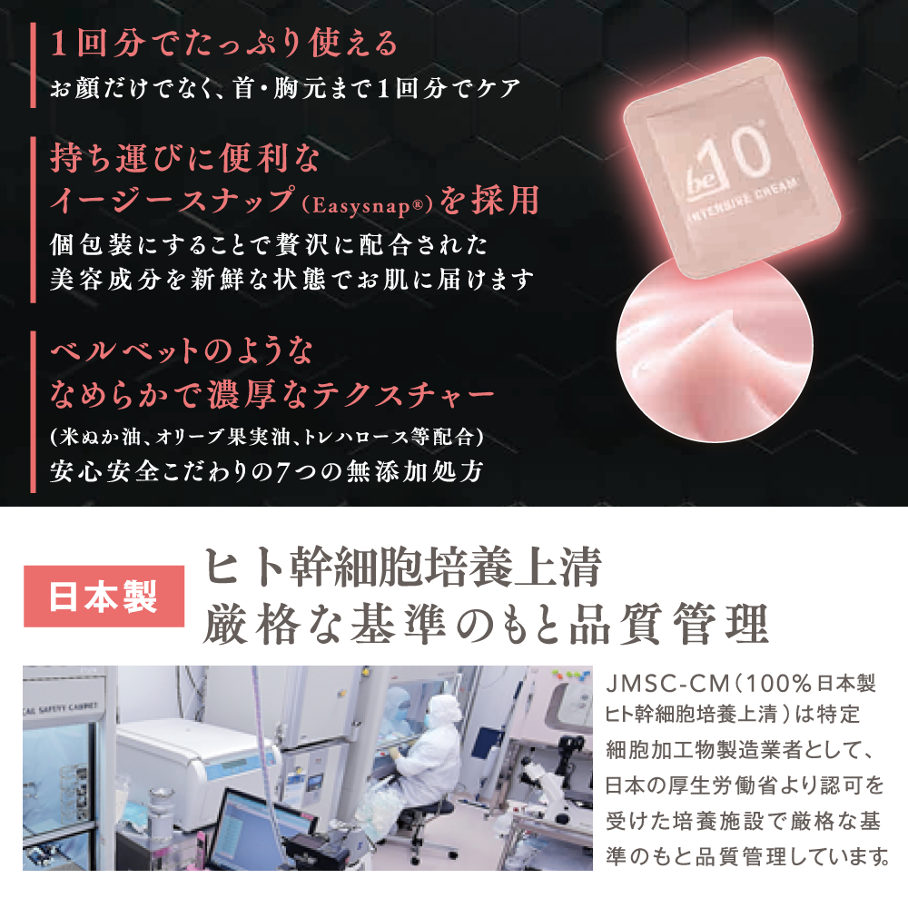 be-10 インテンシブ クリーム 1回分×28入り