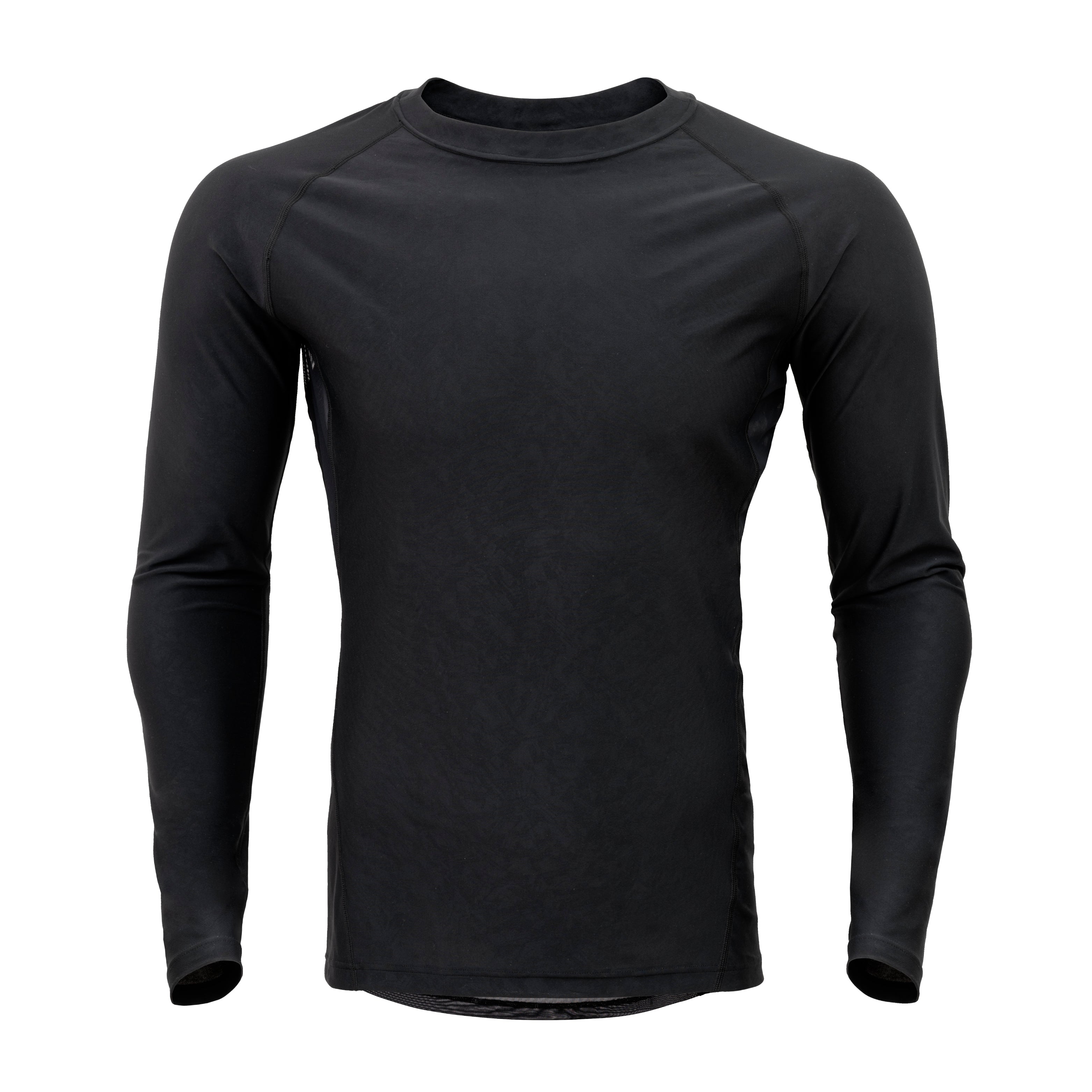 FREEZE TECH WORK 冷感長袖クルーネック ベンチレーション付 Black