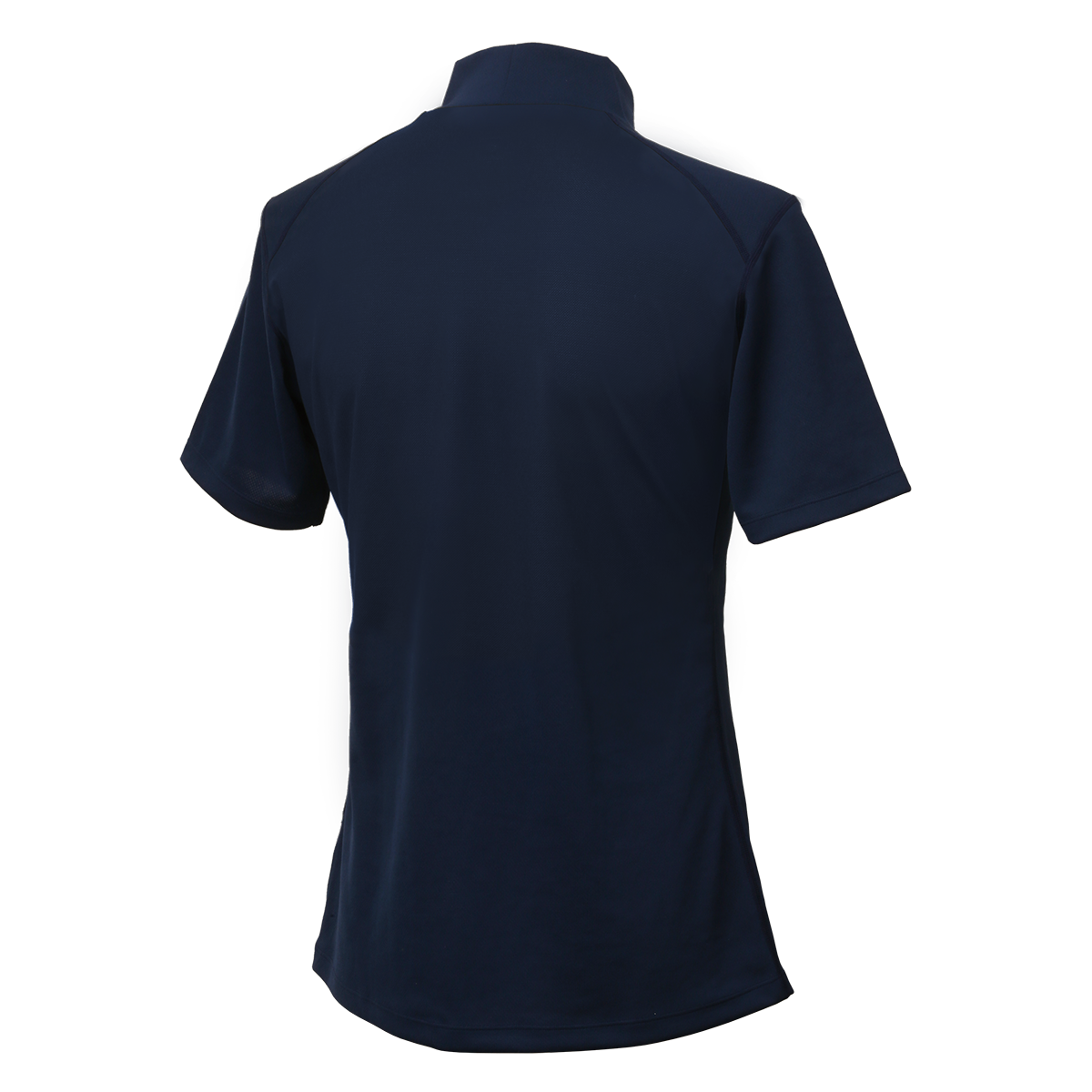FREEZE TECH SPORTS レギュラーフィット 冷感シャツ 半袖モックネック Navy White LIDEF