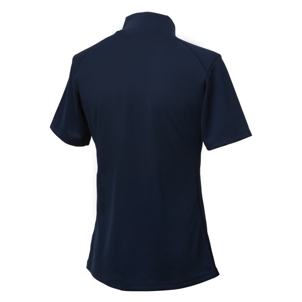 FREEZE TECH SPORTS レギュラーフィット 冷感シャツ 半袖モックネック Navy White LIDEF - メディア 4