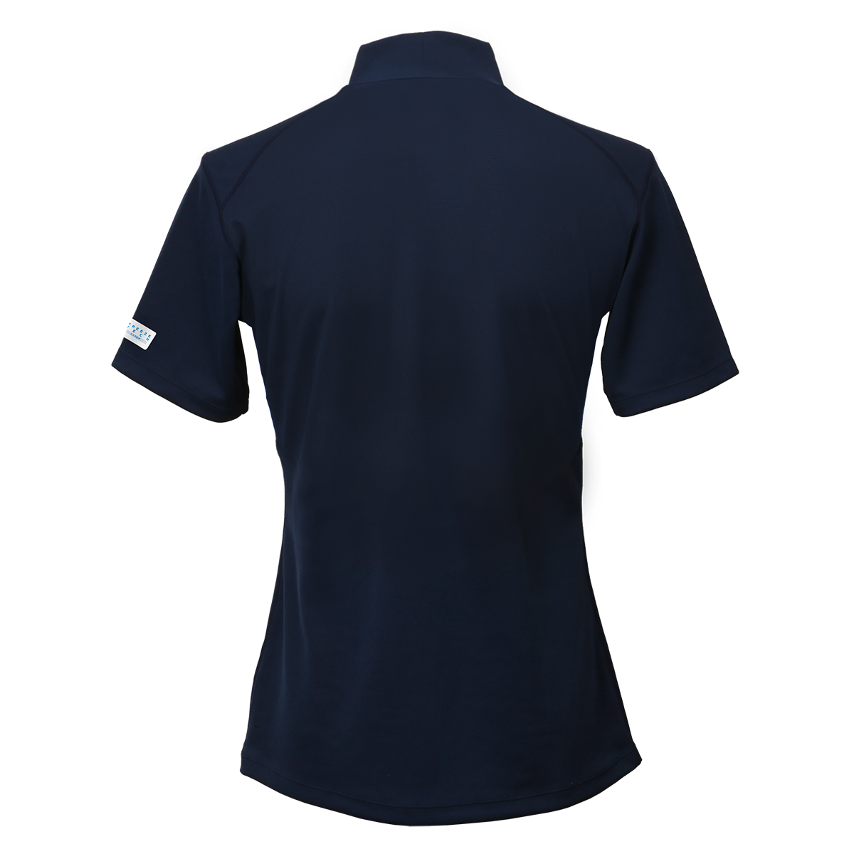 FREEZE TECH SPORTS レギュラーフィット 冷感シャツ 半袖モックネック Navy White LIDEF