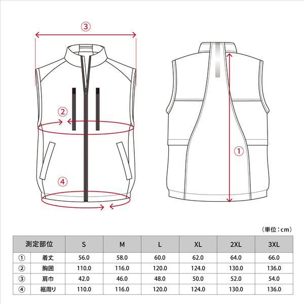 FREEZE TECH Air ワークベスト Black LIDEF FT26SS - メディア 8