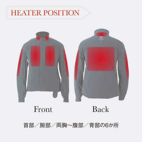 Heat Master 12Vヒートインナージャケット スポーツタイプ 3.5AMP LIDEF - メディア 4