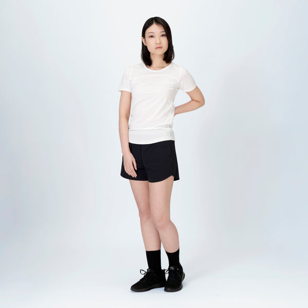 FREEZE TECH 氷撃α WOMENS 冷感シャツ半袖クルーネック White Black LIDEF FT25SS - メディア 15