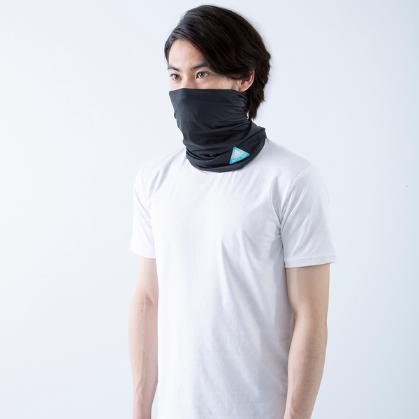 FREEZE TECH ACCESSORY 冷感ロングネックゲーター Black White - メディア 2