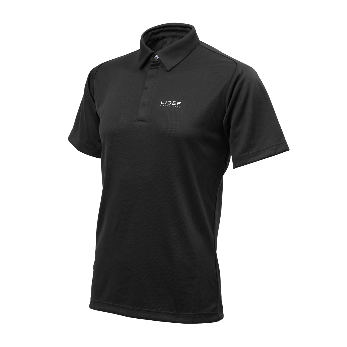 FREEZE TECH SPORTS 冷感ベンチレーション付きポロシャツ Black LIDEF