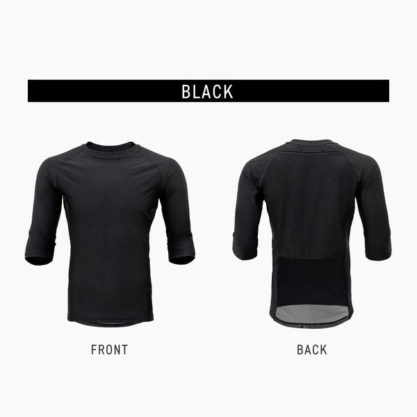 FREEZE TECH WORK 冷感半袖クルーネック ベンチレーション付 Black LIDEF FT25SS - メディア 8