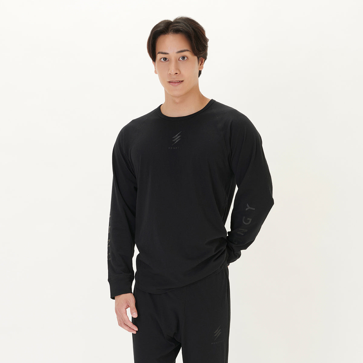 RENERGY 長袖クルーネック Black