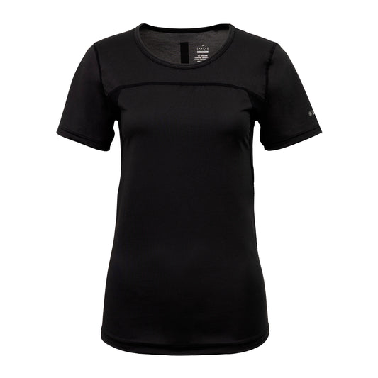 FREEZE TECH 氷撃α WOMENS 冷感シャツ半袖クルーネック White Black LIDEF FT25SS