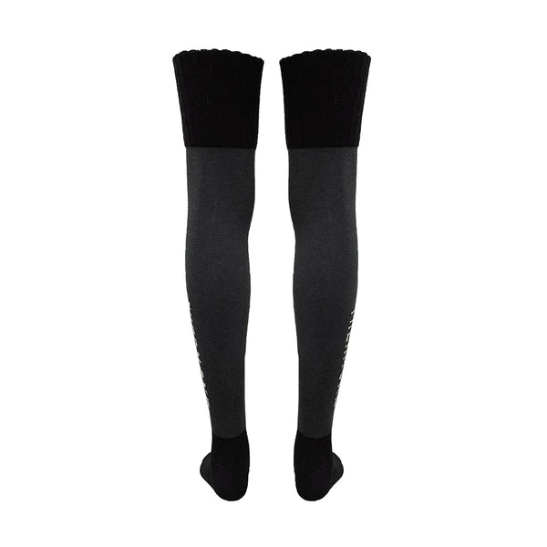 ThermOne サーモワン 膝上ロング丈ソックス Black - メディア 3