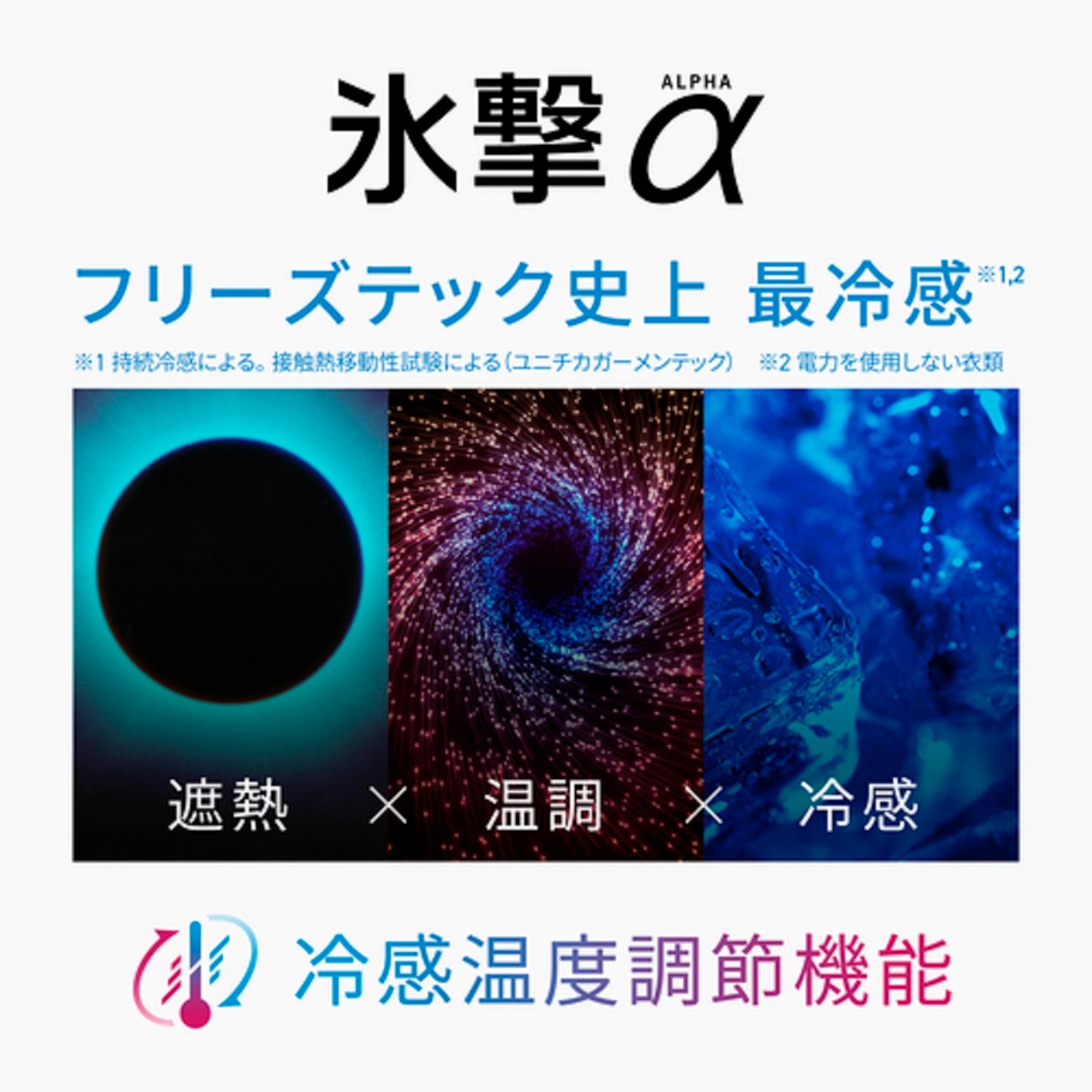 FREEZE TECH 氷撃α 冷感アームカバー ロングタイプ 両腕用 White Black LIDEF
