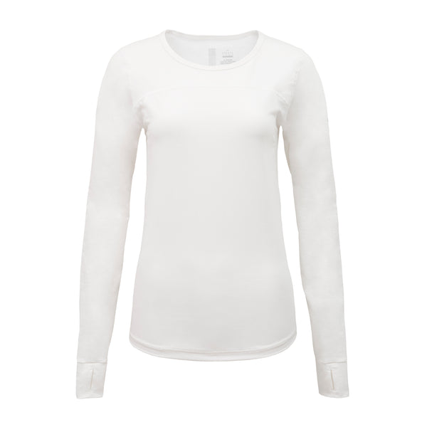 FREEZE TECH 氷撃α WOMENS 冷感シャツ長袖クルーネック White Black LIDEF FT25SS - メディア 2