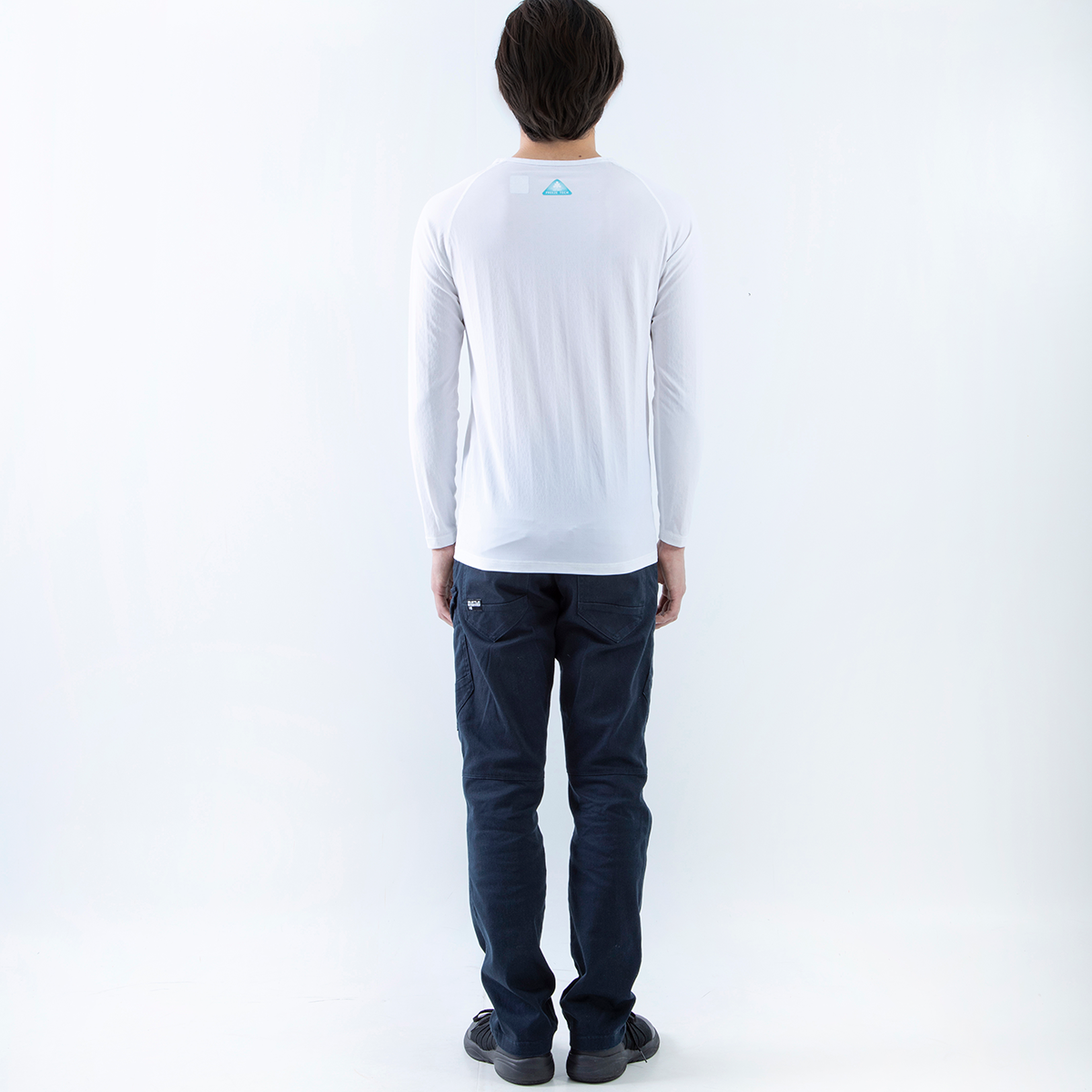 FREEZE TECH WORK 冷感シャツ長袖Vネック White