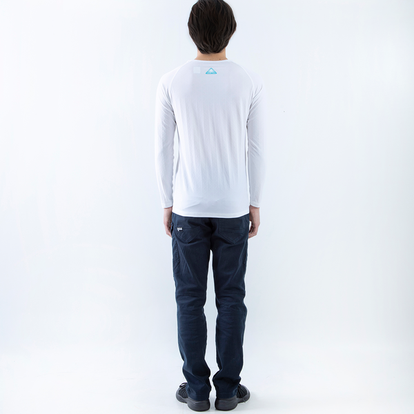 FREEZE TECH WORK 冷感シャツ長袖Vネック White - メディア 3