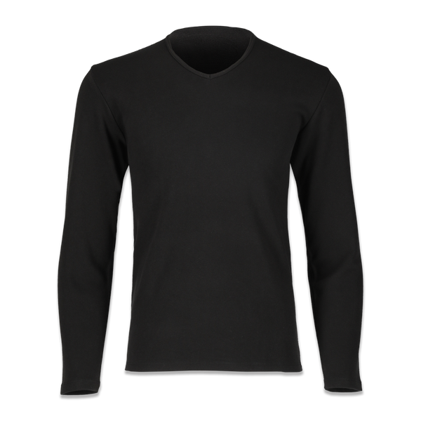 ThermOne サーモワン 暖撃 Vネック 長袖シャツ Black [MENS]